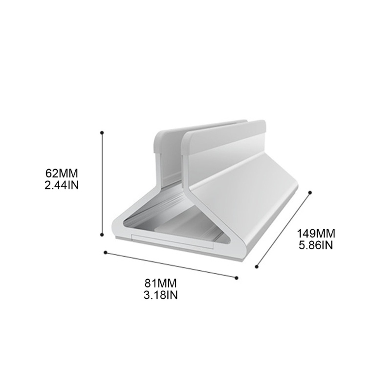 Zzz Stand Holder Vertikal Portable Dengan Slot Adjustable Untuk Notebook