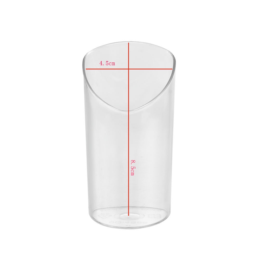 【COD Tangding】50pcs/set 80ml Clear Plastic Disposable Party Shot Teardrop Dessert Cups Birthday