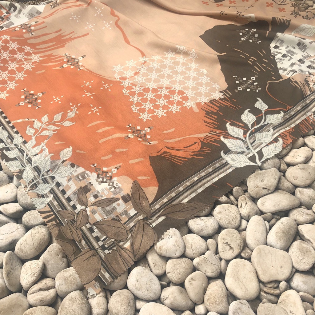 JILBAB MOTIF HIJAB SEGIEMPAT VOAL MOTIF PREMIUM JILBAB PRINT LASERCUT KERUDUNG SEGIEMPAT MOTIF MURAH-Kadra