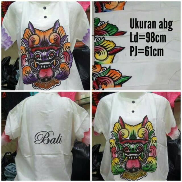 Termurah Baju Barong Bali Putih Ukuran Remaja