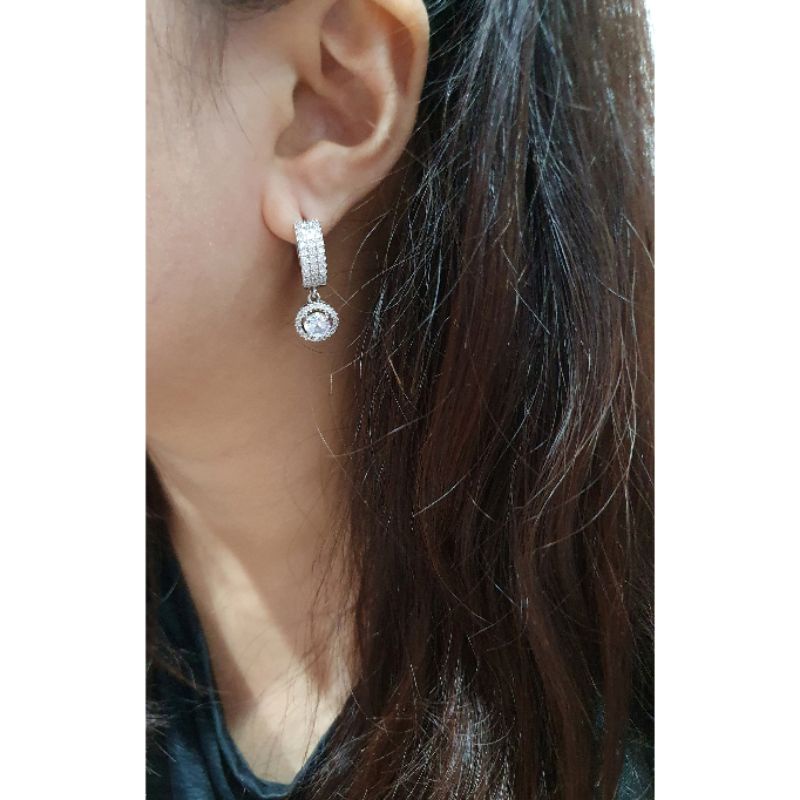 Anting Silver925 Perak Mata Kilau anting silver Anti Karat anti alergi premium Quality S04