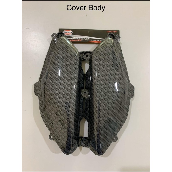 Cover Tutup Body Samping Yamaha Nmax Old Carbon Karbon Chems