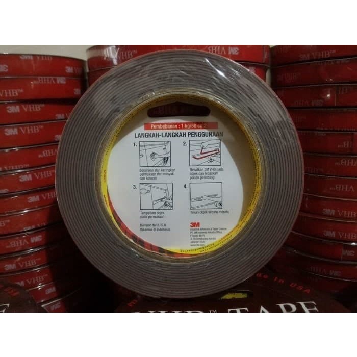 

perekat-pengikat- 3m vhb double tape doubletape 12mm ori usa 4900 cad -pengikat-perekat.