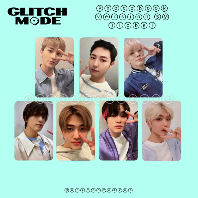 UNOFC Photocard Glitch Mode Photobook Version SM Global (MIN 3❗)