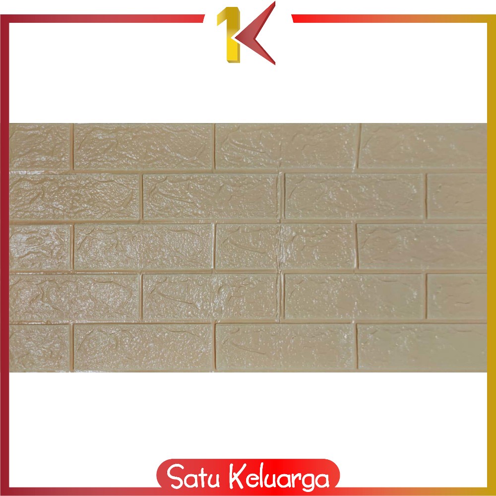 SK-C206 Wallpaper Dinding Foam 3D Kecil Motif Batu Bata / Walpaper Stiker Dinding Dekorasi Kamar-Batu Bata ORANGEMUDA
