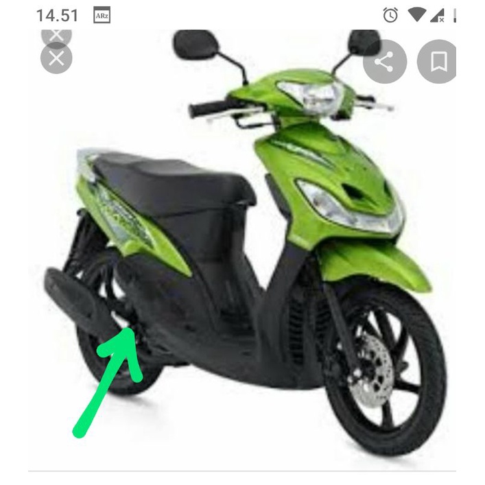 Breket Dudukan Knalpot Mio New Mio Sporty Mio soul lama original