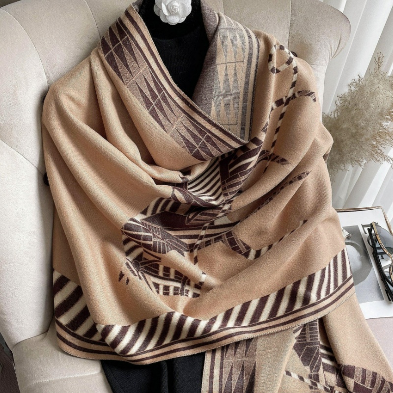 Syal &quot;Whitney&quot; 65 x 180 Motif &quot;Kuda&quot; yang mewah Bahan High Grade Cashmere Immitation