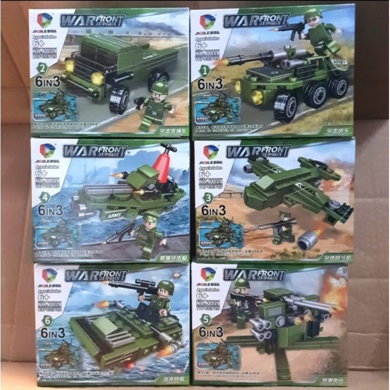 Mainan Lego Army Lego Tentara War Front 6 in 3
