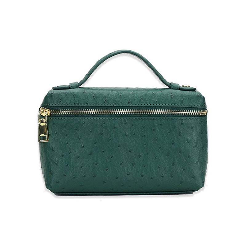 New Fashion designer handbag embossed ostrich leather portable bag small clutch bag lady hand bag pu