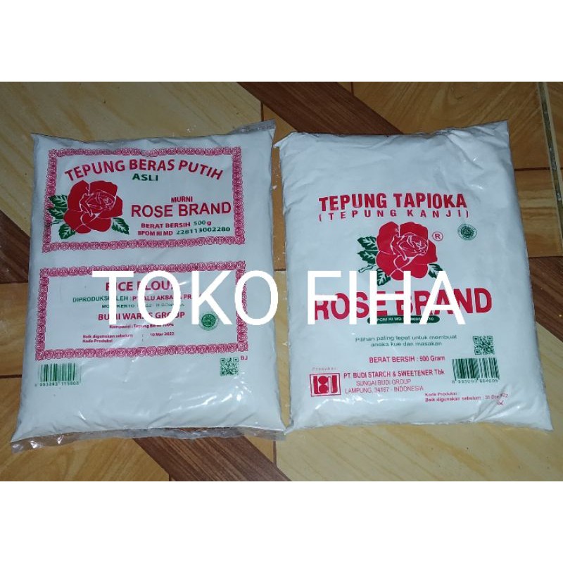 

Rose Brand - Tepung Beras Putih 500gr/Tepung Tapioka (Tepung Kanji) 500gr - ROSEBRAND