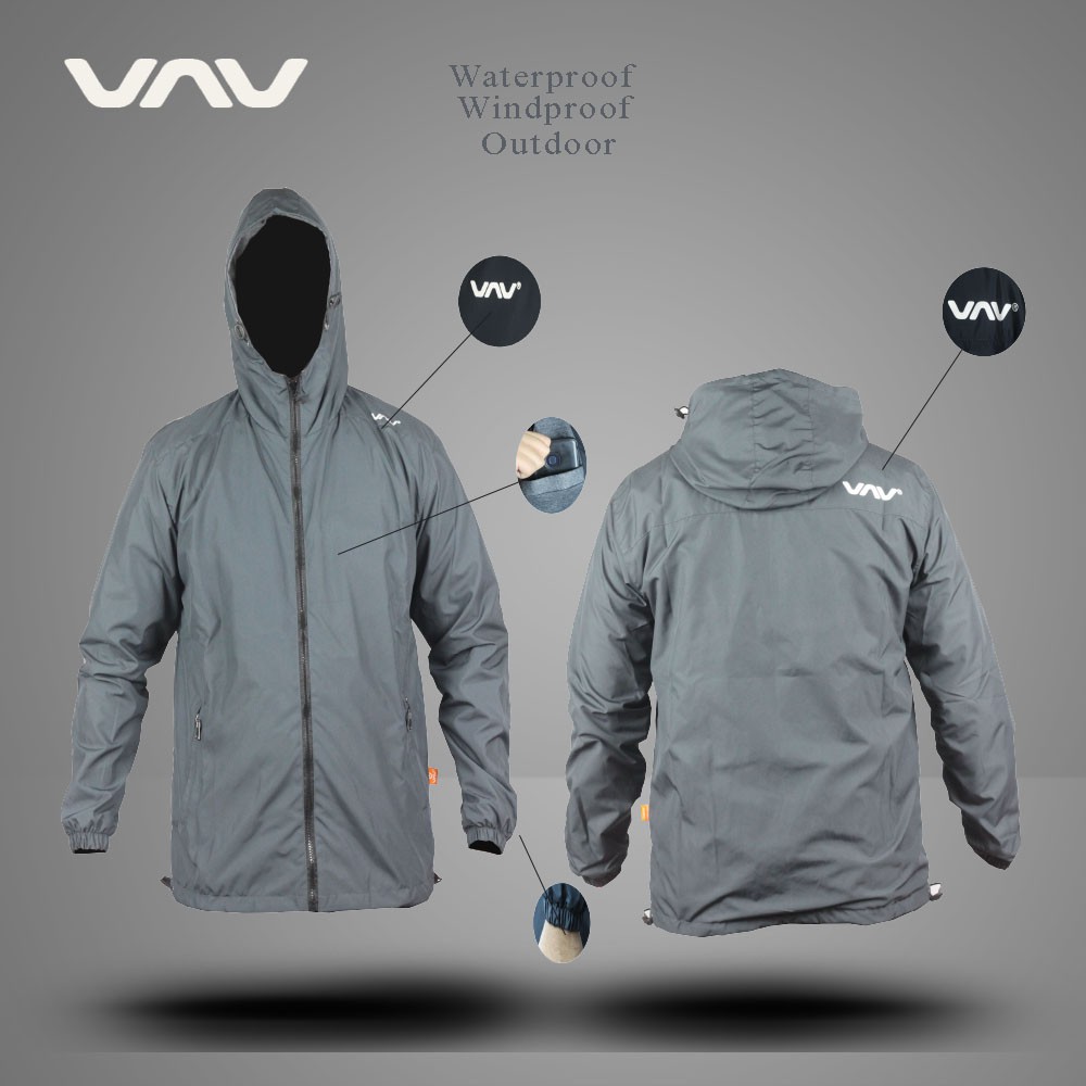 Jaket Parasut Pria Dan Wanita Waterproof Hoodie Jumbo Outdoor Distro Keren Murah