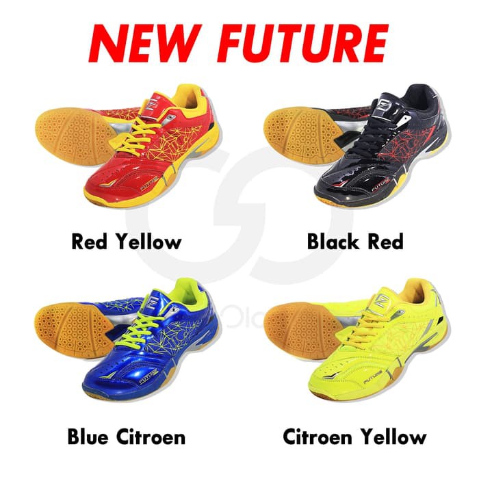 2018 New Arrival  Hi-Qua Sepatu Bulutangkis/Badminton Future - Merah- 38