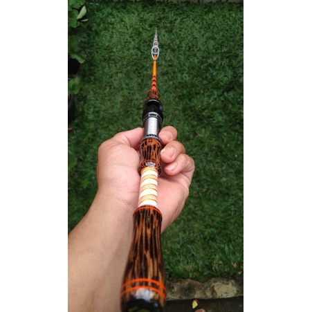 joran udang atau ikan,  gagang kayu nibung, harga per 1 joran