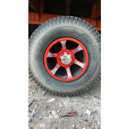 Weldop Truk/Bus Ring 16 Model SPIDER Belakang Aja Warna Oranye (2pcs)