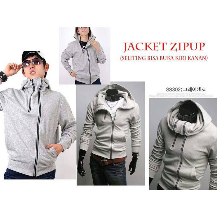 ADA REALPICT Jaket Harajuku Import Jaket Pria Cowok Men Full Zip Jacket Jaket Korea Jaket Motor