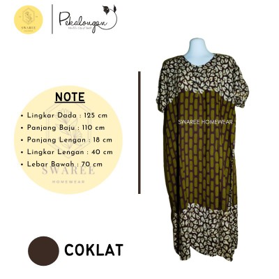 Baju Batik Wanita Daster Jumbo Rayon Baju Wanita Batik Pekalongan Daster Murah Busui Lengan Pendek