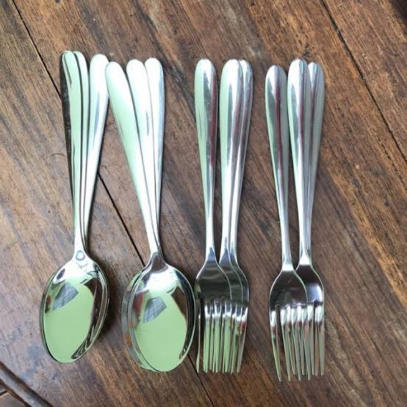 Sendok / Garpu Untuk Makan 1Lusin