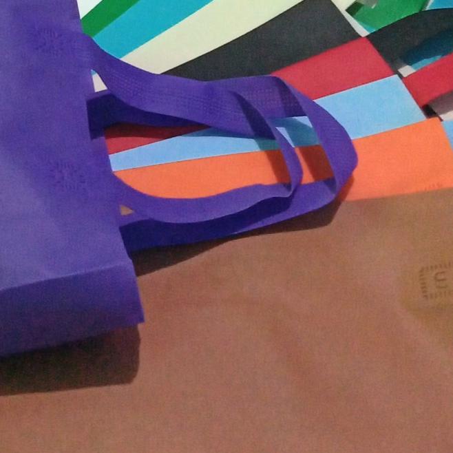 

☟ 12pcs GOODIE BAG 38X45 TAS SPUNBOND TAS Kain polos goodiebag godybag ☞