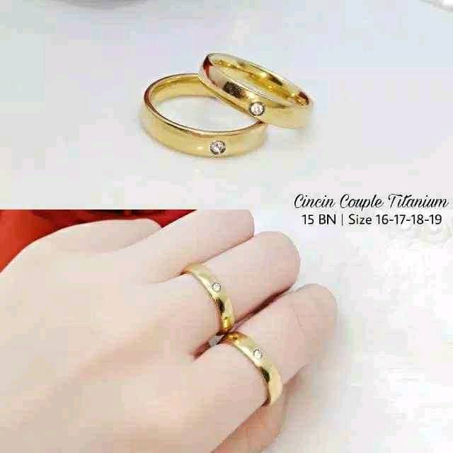 CINCIN Tunangan Emas lapis