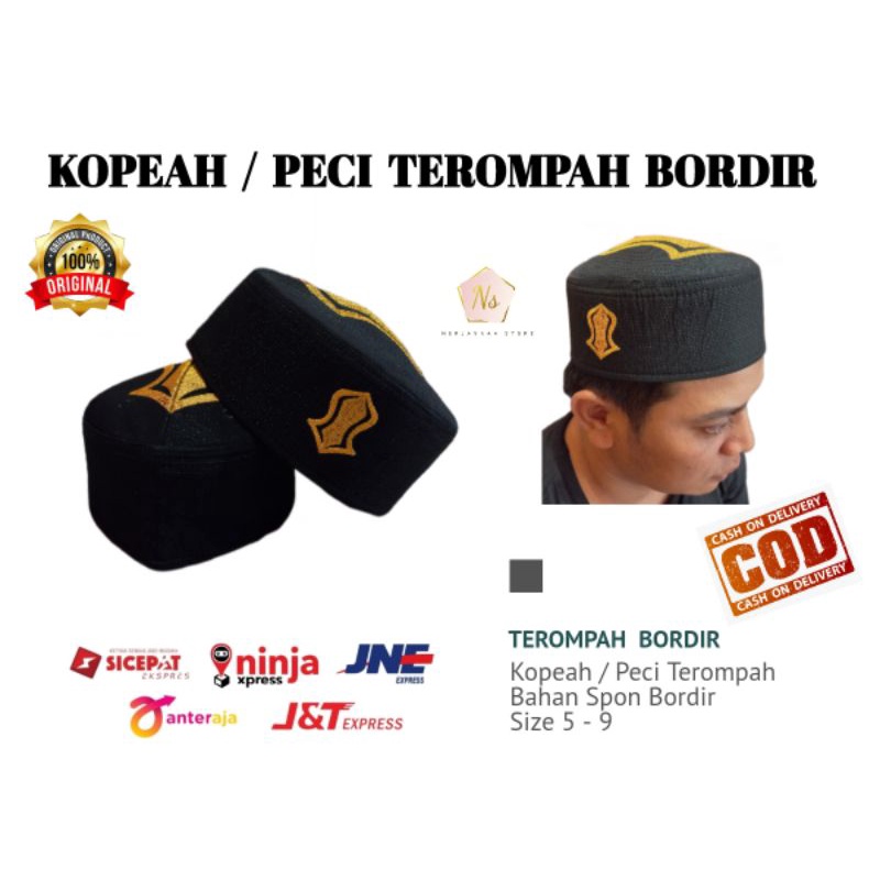 SONGKOK / PECI TEROMPAH BORDIR