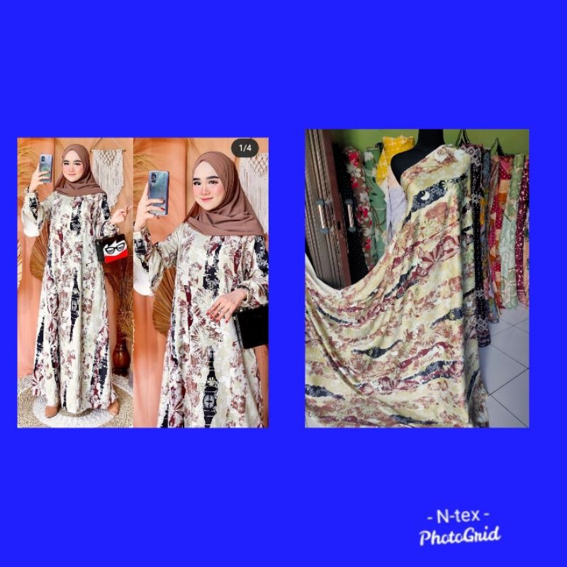 Kain Maxmara lux Motif Soft Green untuk Gamis / Tunik ( Per 0.5 m )