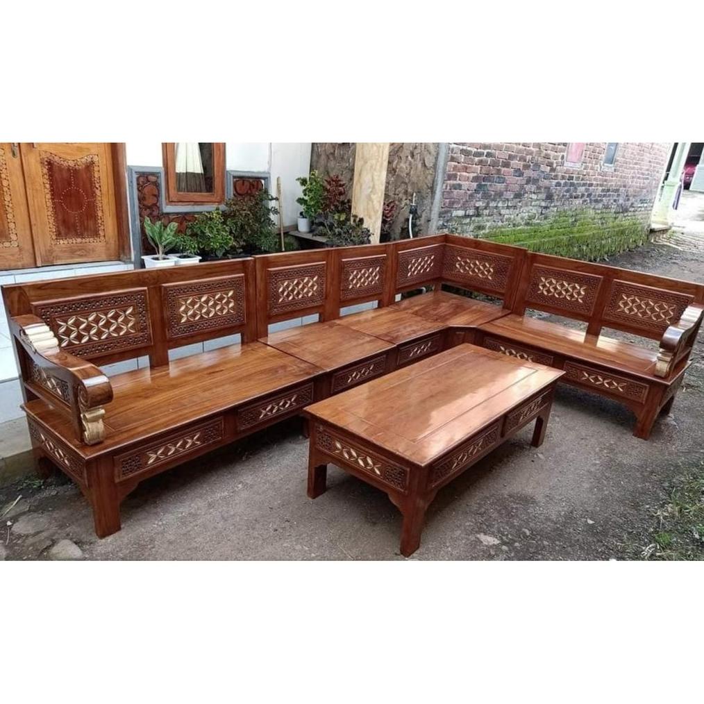 Kursi Tamu Kayu Jati Minimalis Bagong