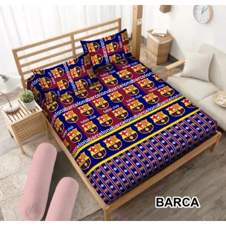 SPREI ESTETIK / AESTHETIC MOTIF AMERIKA /CLUB BOLA 1 SET DENGAN SARUNG BANTAL &amp; GULING NO.1 [180X200] NO. 2 [160X200]