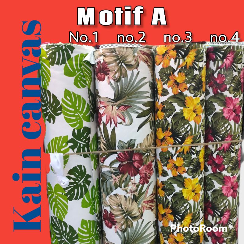 kain canvas motif tribal. bahan kanvas motif bunga. bahan tas. sepatu. dompet.