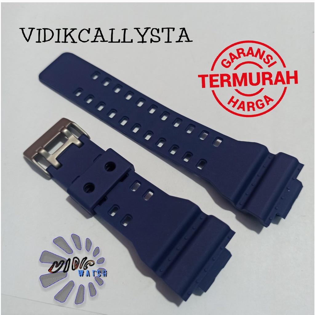 STRAP CASIO / TALI CASIO G-SHOCK GSHOCK GA GAC GD GDF 100 120 110 300 G GR GW 8900 PREMIUM BIRU DOOP