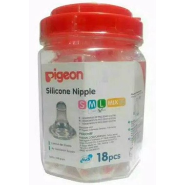 Pigeon Nipple Eco / Silicone Standard Eco Ukuran S, M, L (Satuan)