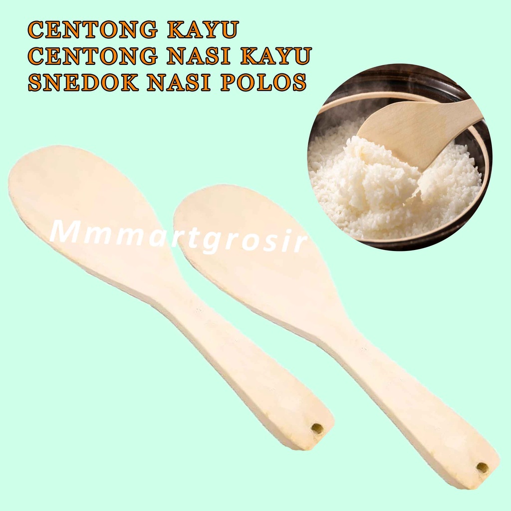 Centong Kayu / Centong Nasi Kayu / Sendok Nasi / Centong Polos