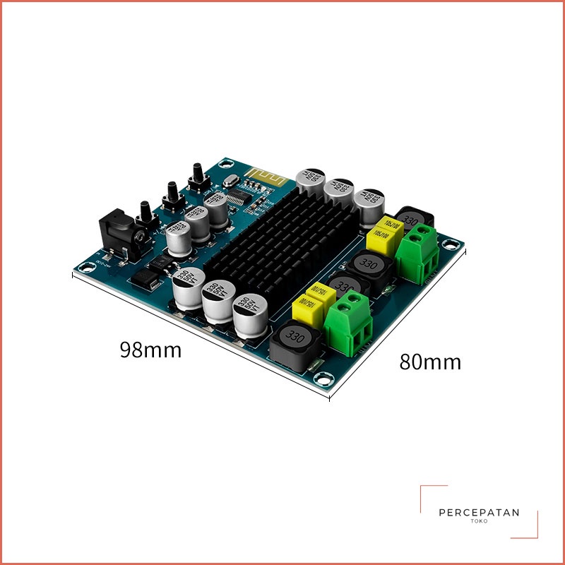 【XH-M548】Bluetooth 5.0 Digital Power Amplifier Board【TPA3116D2】Audio Amplifier Modul Dual Channel 2x120W Daya Tinggi