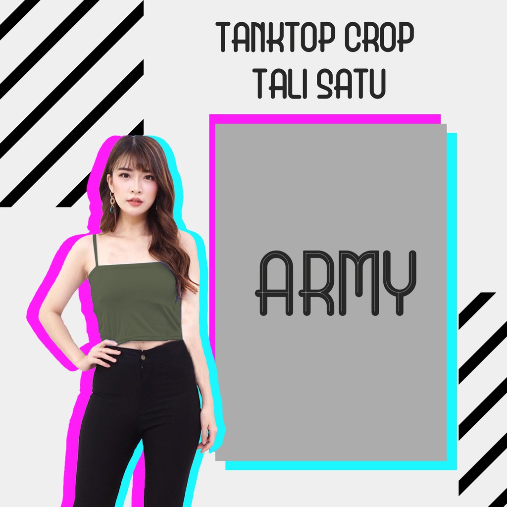 Tanktop Wanita ( SOFT SPANDEK ) Polos Tali Kecil / Besar / Agnes Singlet Kaos Dalam Cewek - RELOOK-8