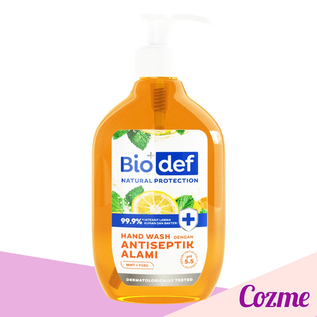 BIODEF Hand Wash Antiseptik Alami Mint + Green Tea | Yuzu