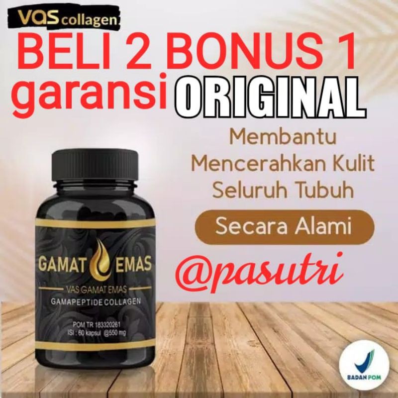 VAS COLLAGEN GAMAT EMAS ASLI PRODUCT 100% ORIGINAL / GAMAT EMAS VAS SKINCARE
