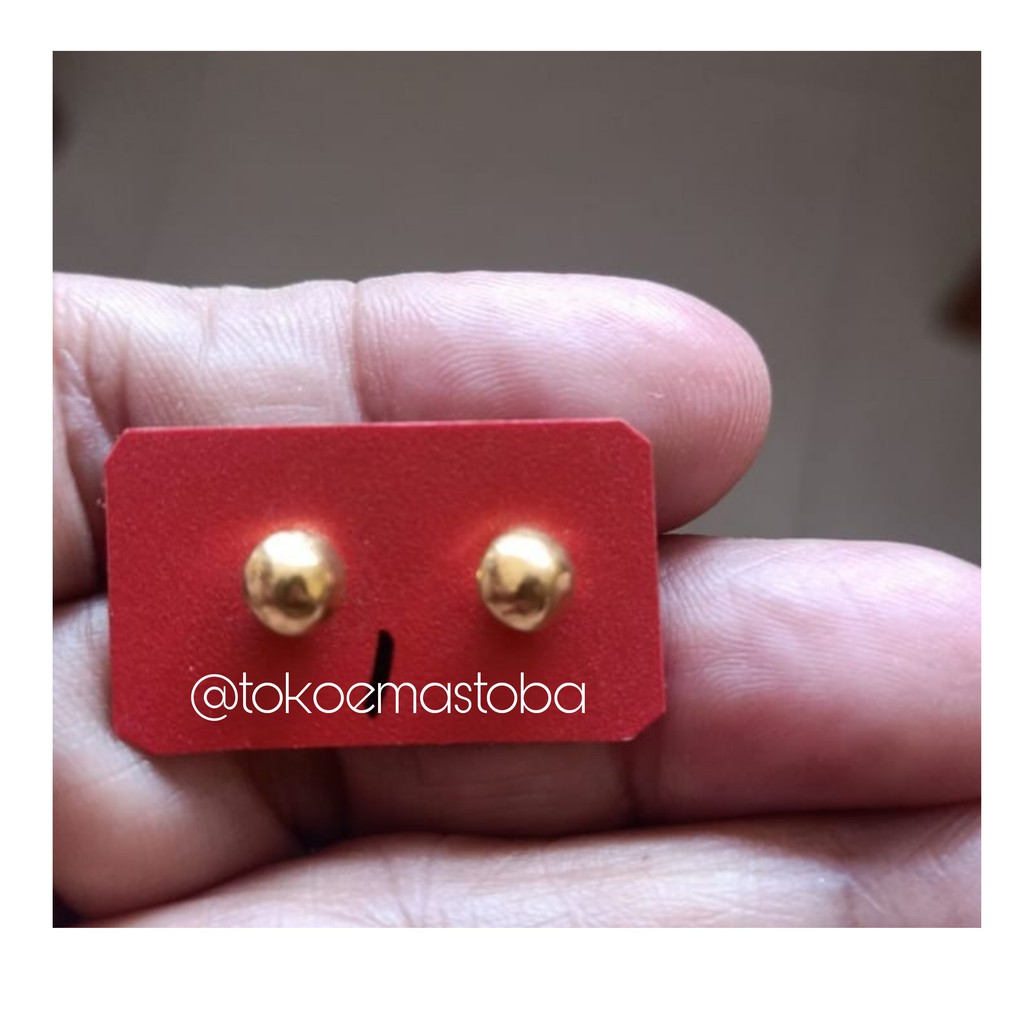 ACC anting paku bulat/Anting wanita/anting emas toba /emas balige 24 karat 99.9%