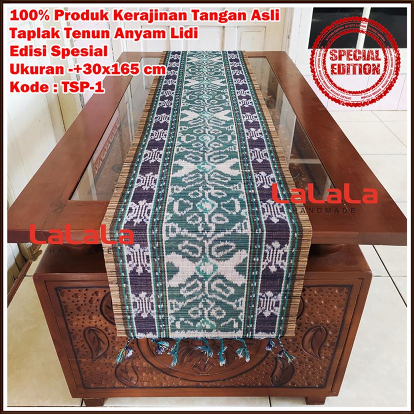 Taplak Meja Ruang Tamu Minimalis Table Runner Cover Meja Makan Panjang Cafe Hotel Ukuran -+30x165cm