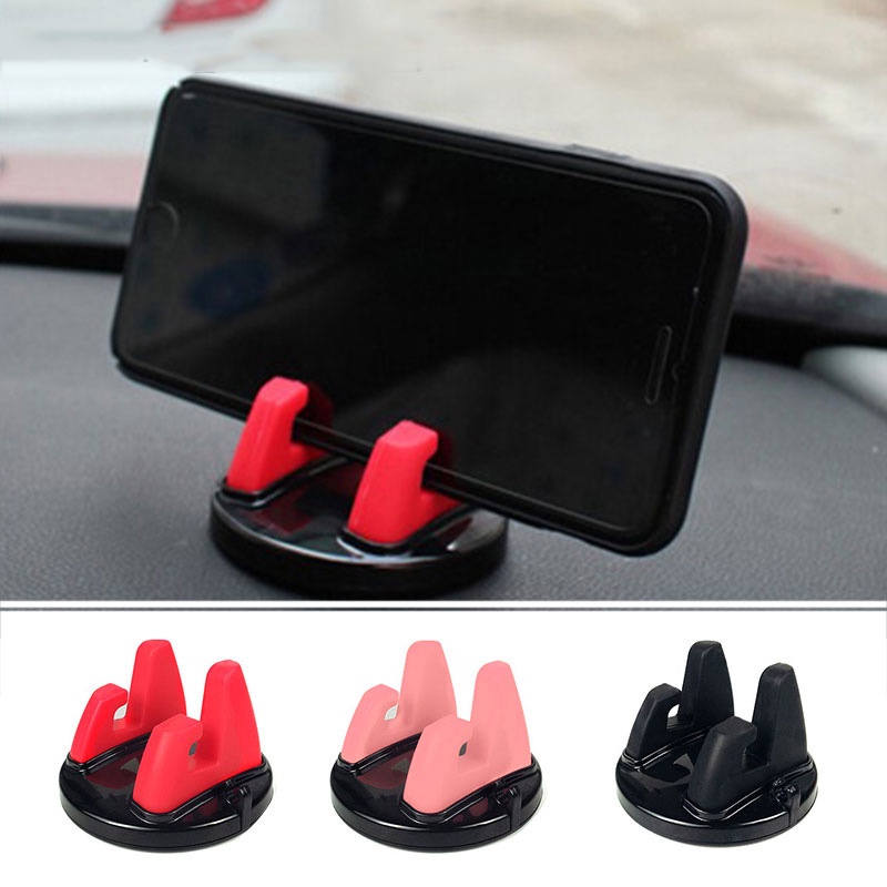 360 ° Rotatable Universal Car Anti Slip Silicone Mobile Phone Holder / Dashboard Self-adhesived Phone Stand