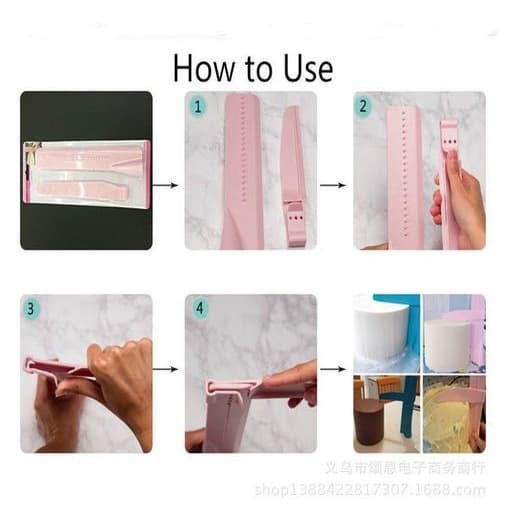 Height Adjustable Cake Scraper
