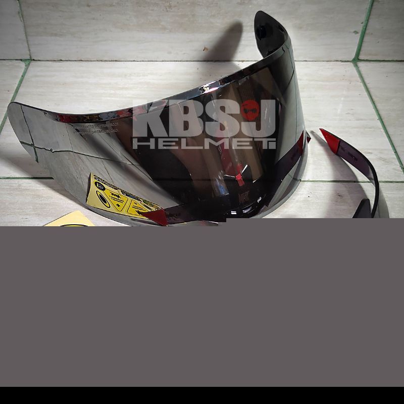 Paket flat visor NHK Gp1000  iridium + spoiler NHK gp1000+ sticker husus NHK GP 1000/