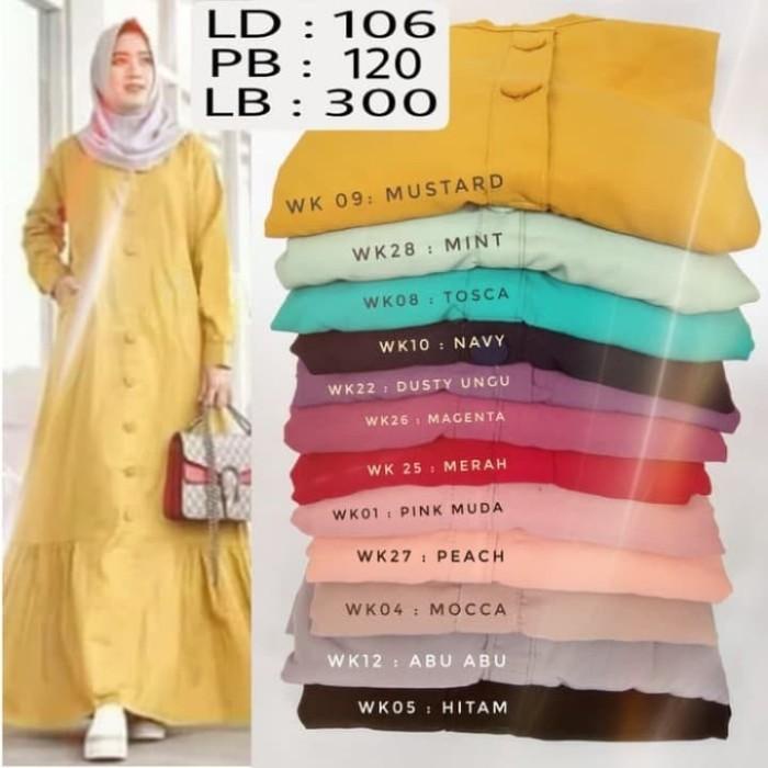 Gamis Wolfis Aeesha Dress Wolpeach Polos