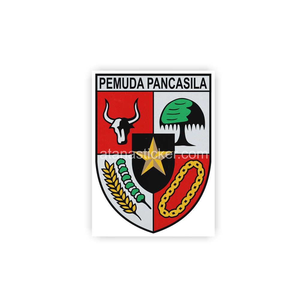 Sticker Cutting Logo Pemuda Pancasila 6x8cm