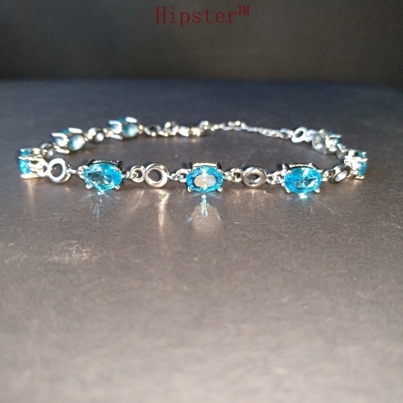 Hot Sale Affordable Luxury Fashion Colored Gems Personalized Bracelet