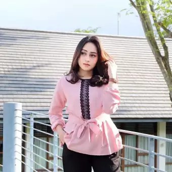 fashionshop119 Venita Blouse / Blouse Variasi Renda Import / Atasan Wanita (fs)