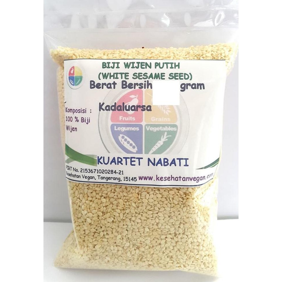

Kuartet Nabati Wijen Putih / White Sesame Seed 500 Gr