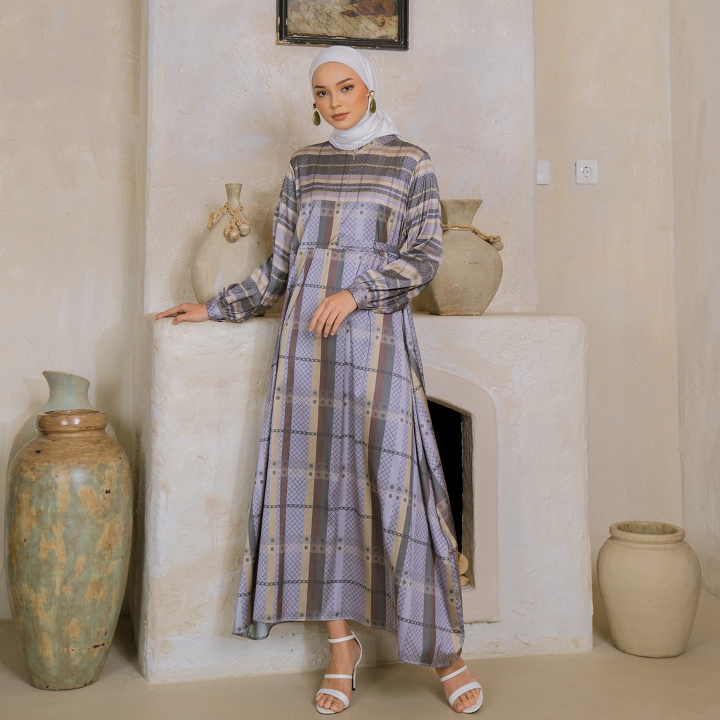 Maydee Sarimbit Ayle Series Ashgrey-Dress Mom Ashgrey