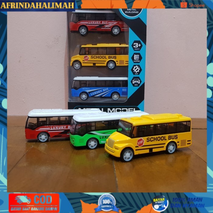 

[TERBARU] Mainan Diecast Bis Sekolah - Mainan Set Diecast Mobil Bus Sekolah