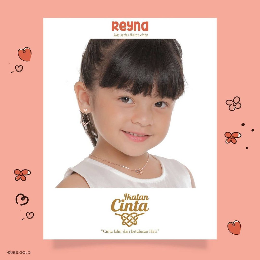 Anting Emas &quot;Ikatan Cinta / Reyna&quot; Anak Edisi Spesial 8K PRE ORDER - SDW Gold -