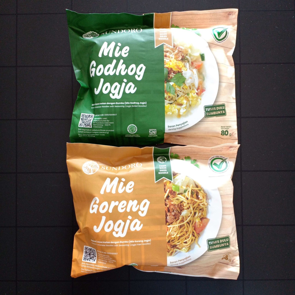 Sundoro Mie Godhog Goreng Jogja Mi Instan Instant Godog Kuah Bakmi Jawa Makanan Ringan Anak 95gr 80gr