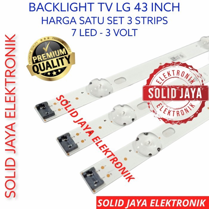 BACKLIGHT TV LED LG 43 INC 43UN7100 43UJ632 43UJ652 43UJ6200 43UJ6300 43UJ6320 43UK6200 43UK6300 43UK6320 T 43LM5700PTE 43LM5700 43LM LAMPU BL 43UJ632T 43UJ652T 43UJ 43UK 43UN 43UN7100PTE PTE 7K 3V 7 KANCING 3 VOLT V 43UJ652T ATIGLJD LAMPU LG